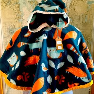 Kids fleece poncho
